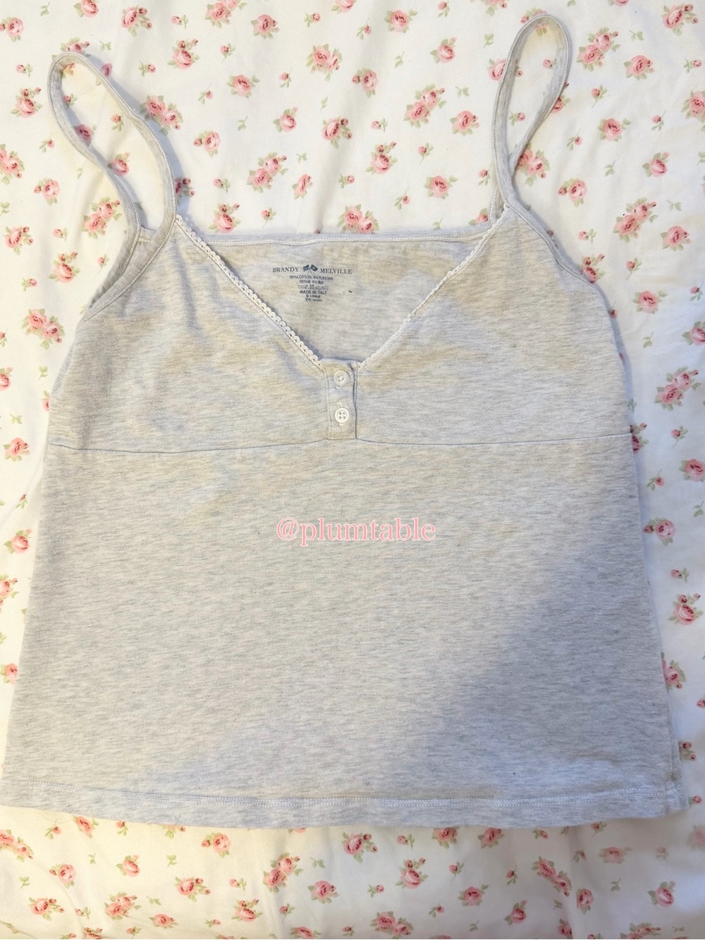 Brandy Melville Light Gray Tank Top